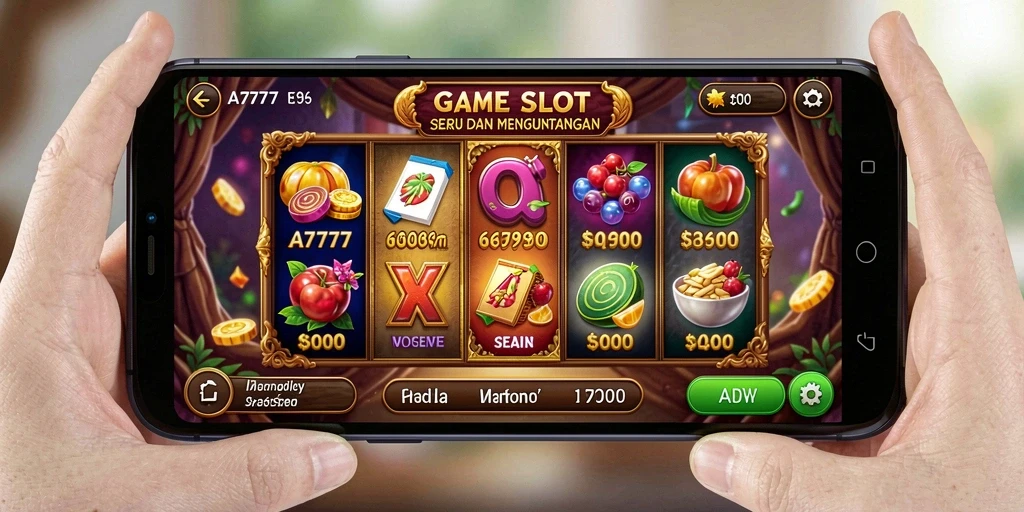 Tampilan menarik gameplay A7777 dengan tema Slot yang memukau.