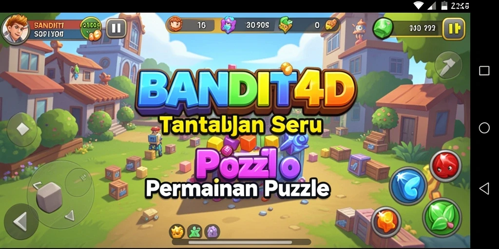 Tampilkan gameplay seru dari BANDIT4D yang melibatkan berbagai teka-teki.