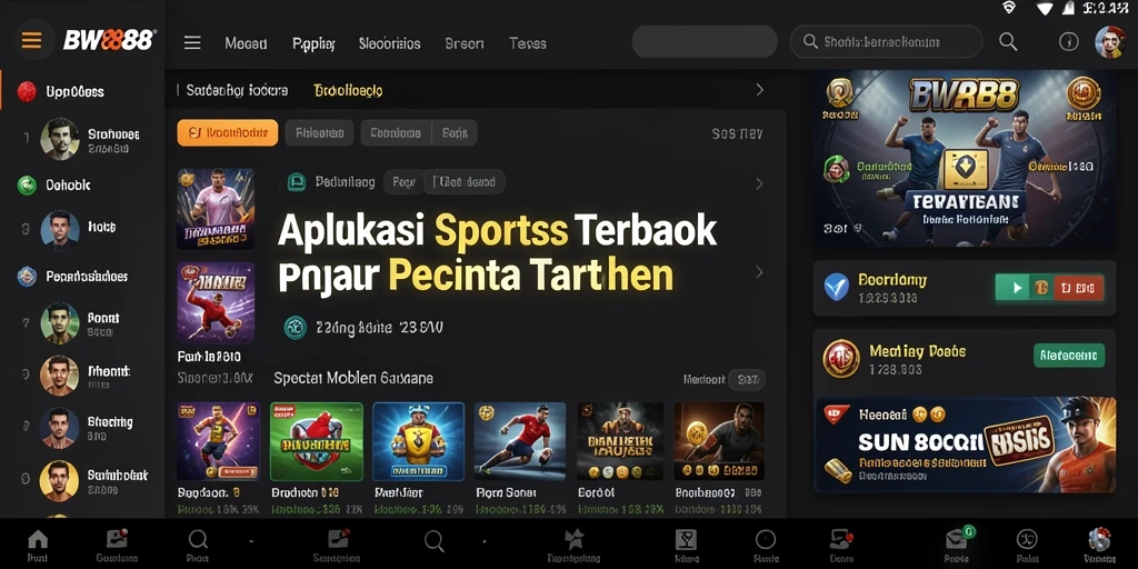 Tampilan menarik dalam gameplay Sportsbook BW888.