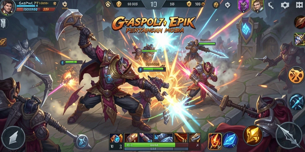 Tampilan gameplay seru dan menegangkan dari GASPOL77.