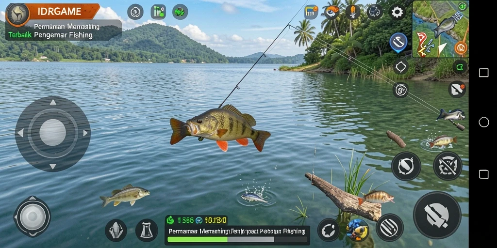 Tangkapan luar biasa dalam gameplay memancing IDRGAME.