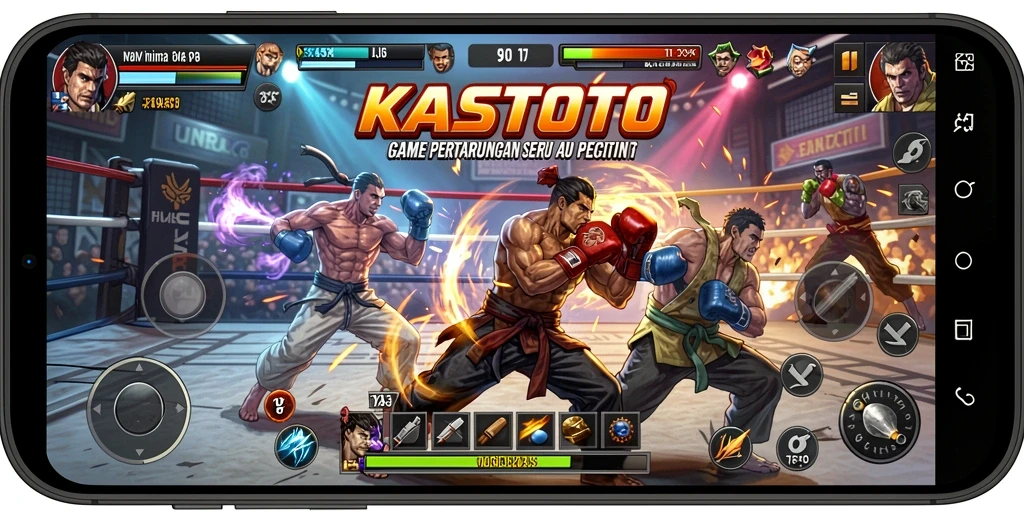 Menunjukkan aksi seru dalam pertarungan KASTOTO.