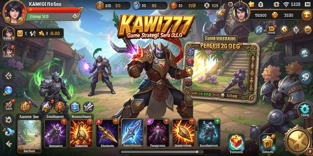 Screenshot gameplay KAWI777 menampilkan aksi seru di dunia SLG.