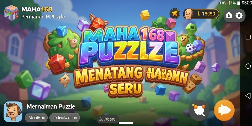 Tampilan gameplay seru dari MAHA168 di level puzzle.