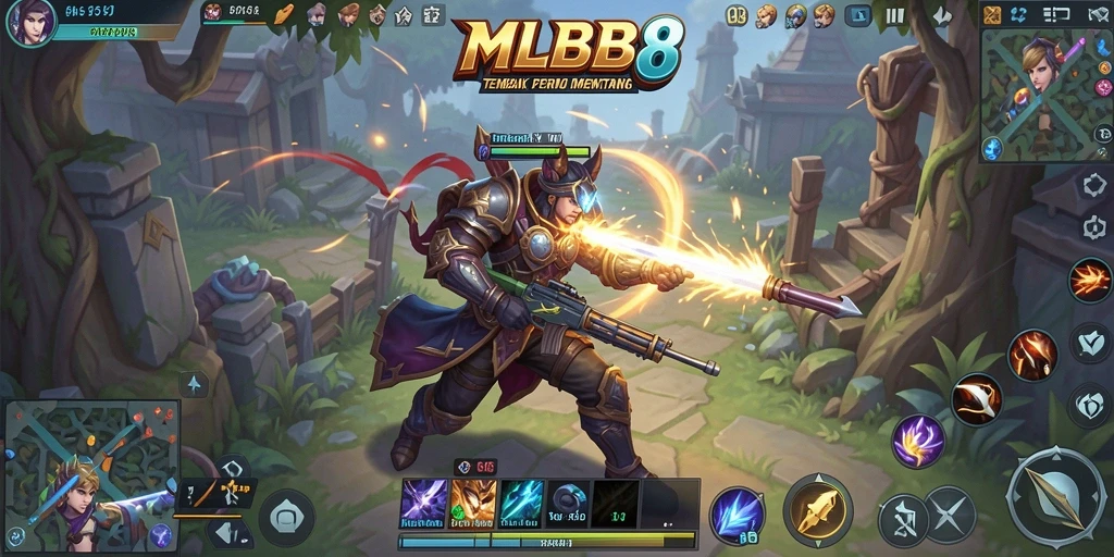 Tampilan gameplay seru dalam MLBB8 dengan aksi mendebarkan.