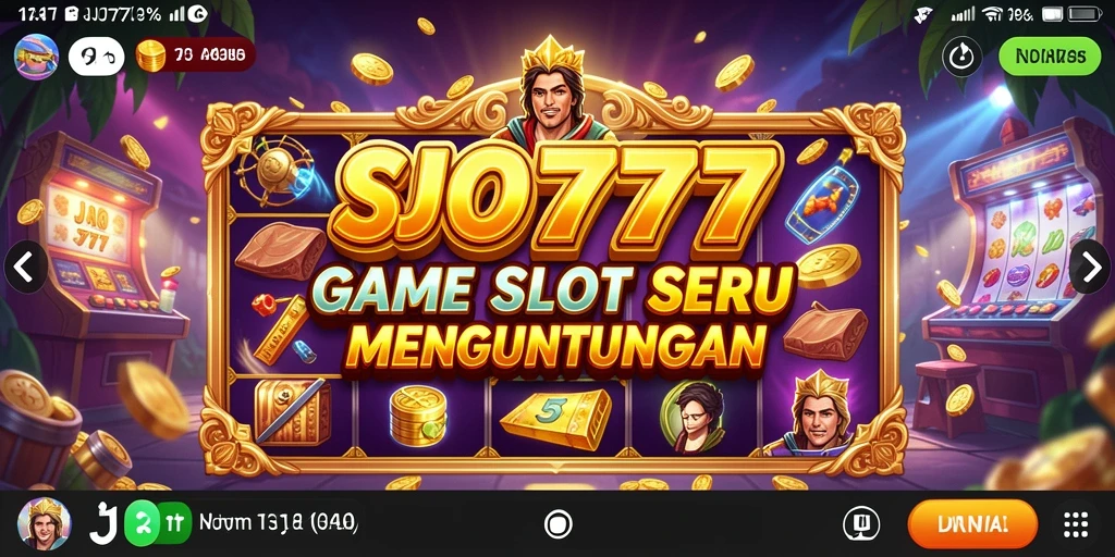 Screenshot gameplay SJO777 yang menampilkan aksi seru permainan slot.