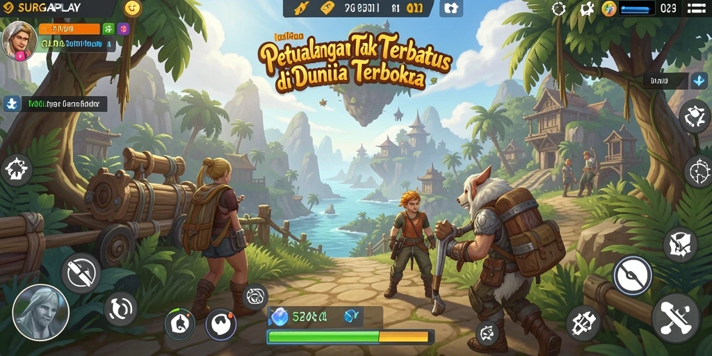 Tampilan gameplay SURGAPLAY yang menarik dan penuh petualangan.