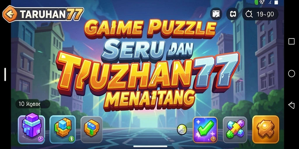 Screenshot TARUHAN77 menampilkan gameplay Puzzle yang menarik.