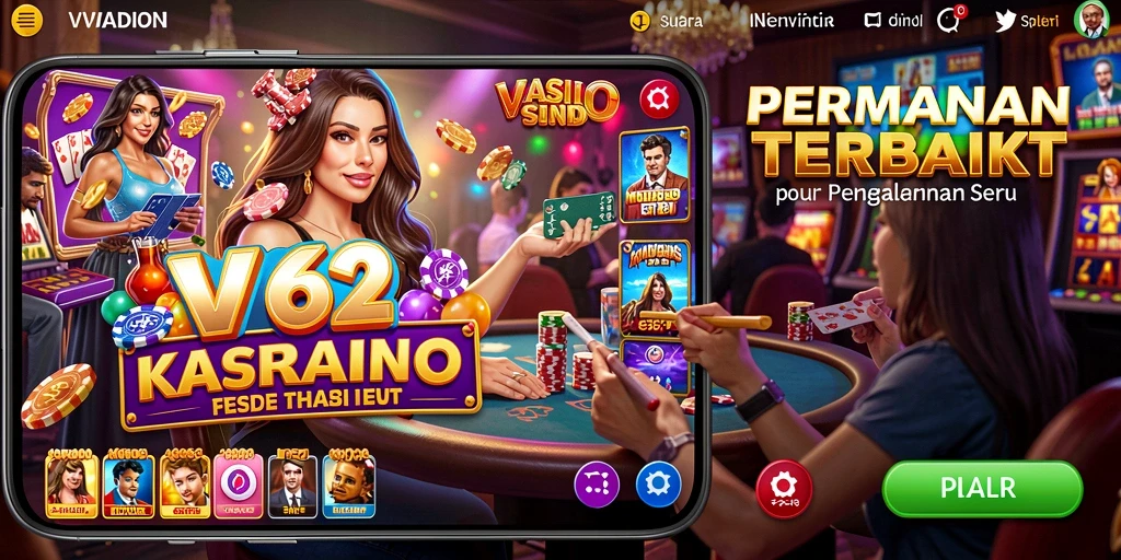 Gameplay Kasino yang menarik dengan grafik menawan di VV62.